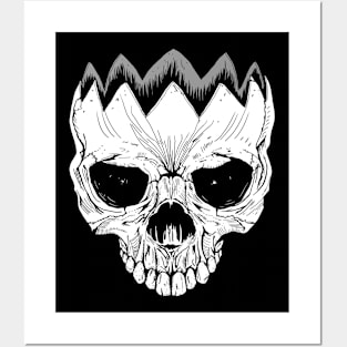 Skull - White Posters and Art